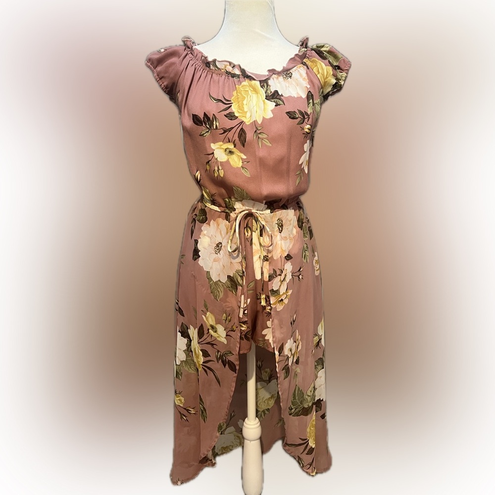 BeBop Floral Dusty Pink Jumpsuit